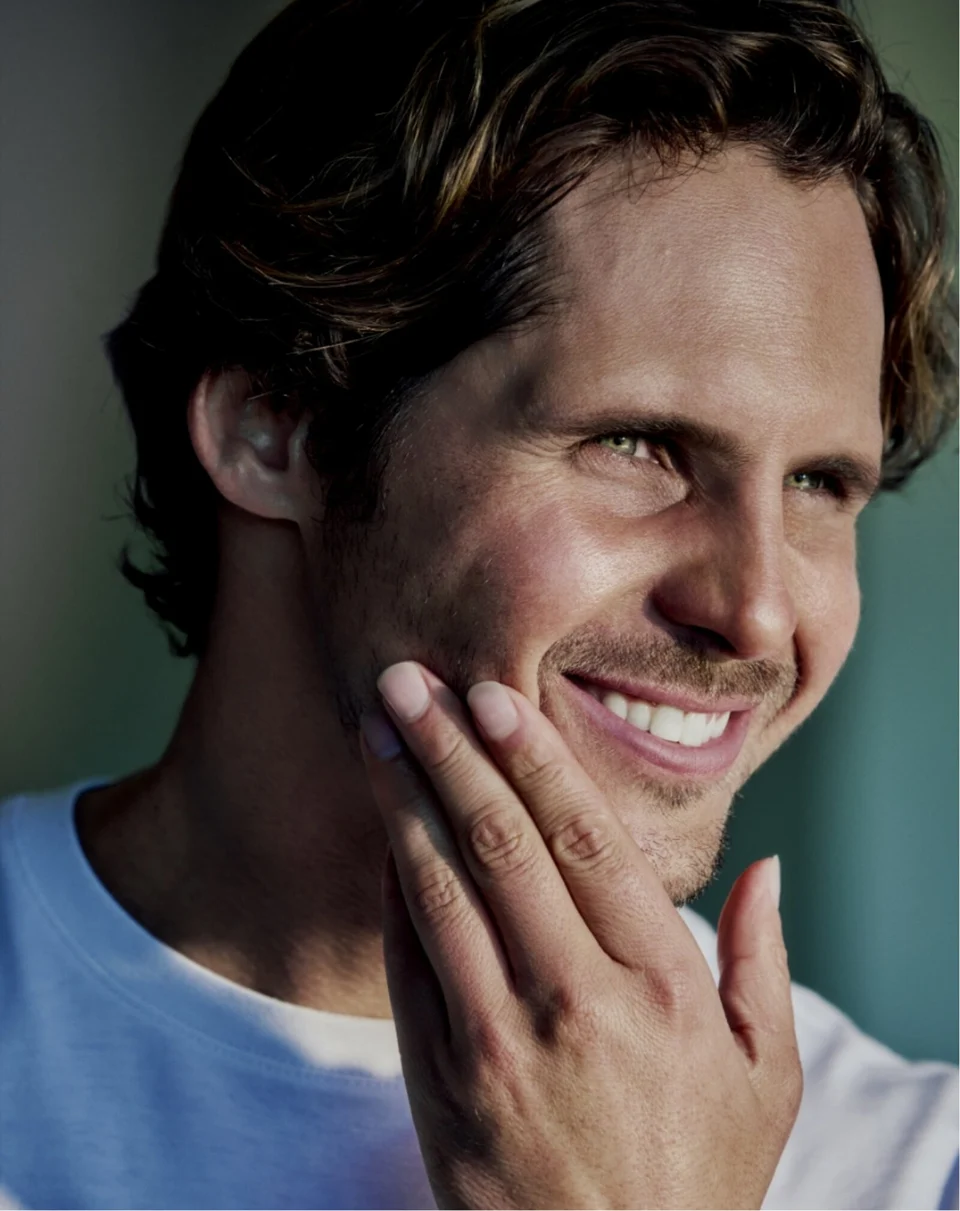 Nic Von Rupp holds his chin