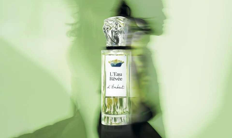 Bottle of Sisley L'Eau d'Hubert unisex eau de parfum.