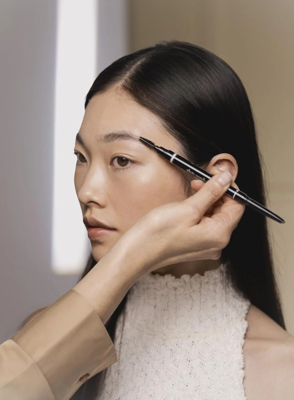 Brush the brow correctly