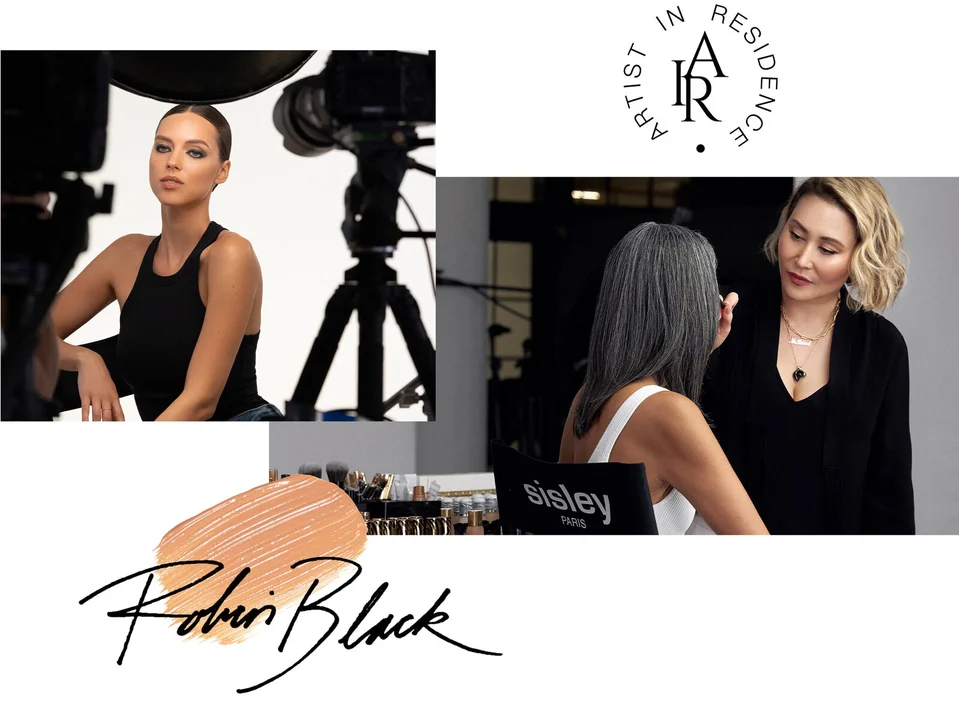 Makeup look created by Robin Black, new Artist in Residence for Sisley