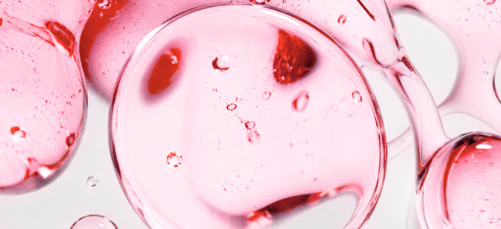 The texture of the Super Serum under a microscope