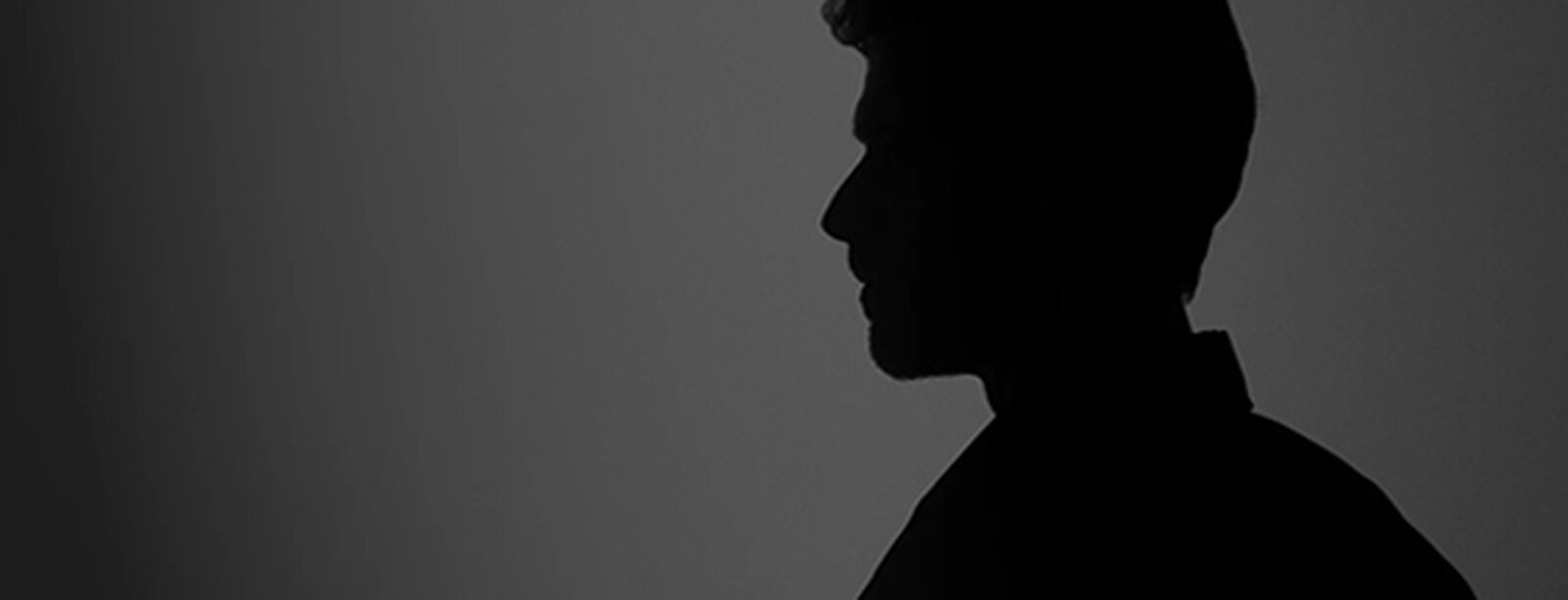 A man’s shadow
