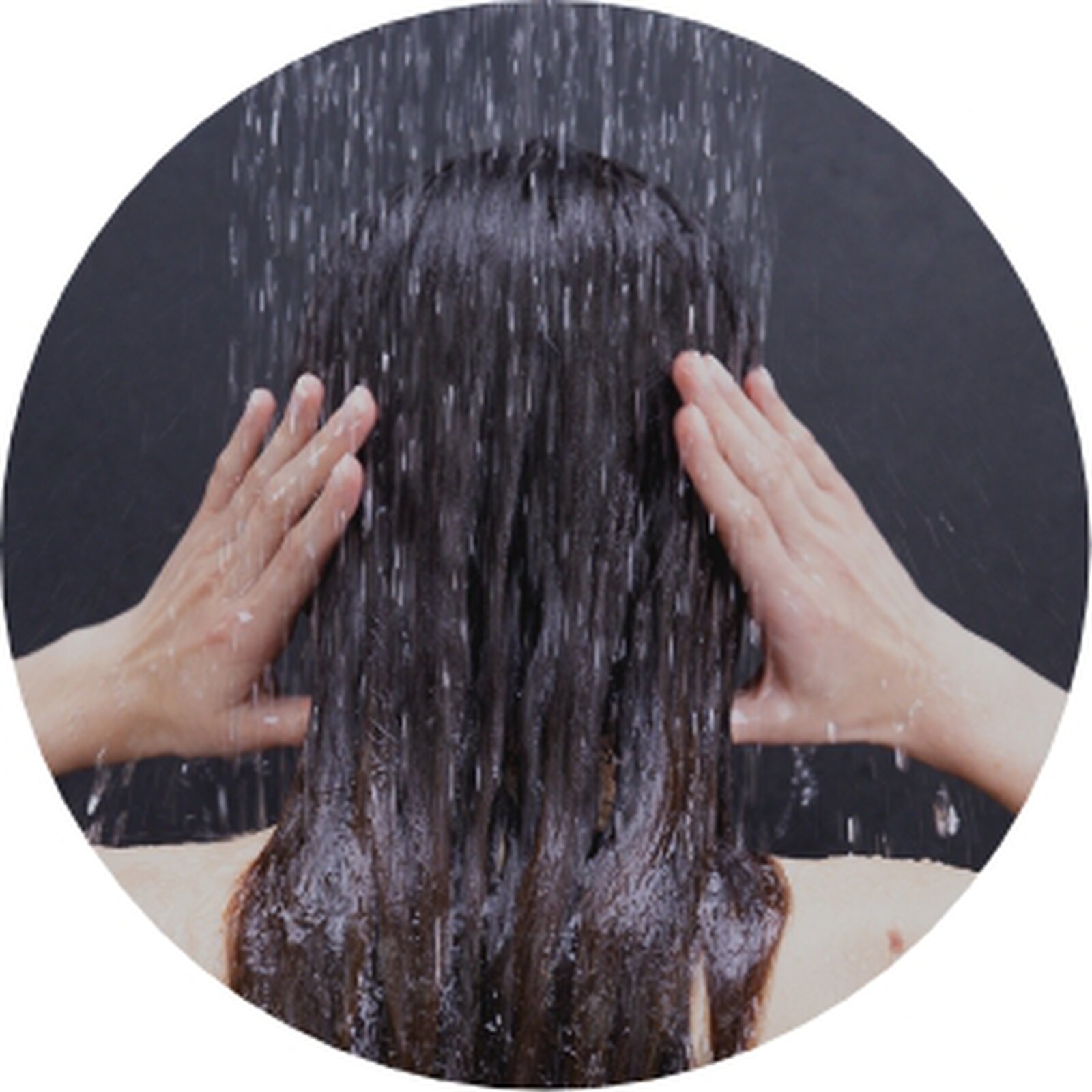 Applying the Hair Rituel by Sisley straightening shampoo